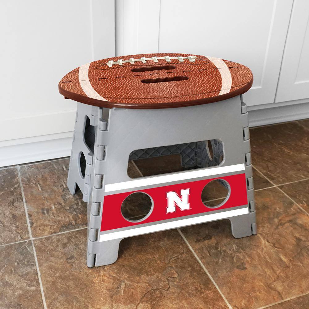 FANMATS NCAA University of Nebraska Plastic Folding Step Stool 24583