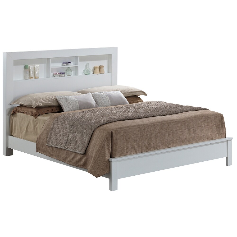 Burlington King Platform Bed with Storage Shelves