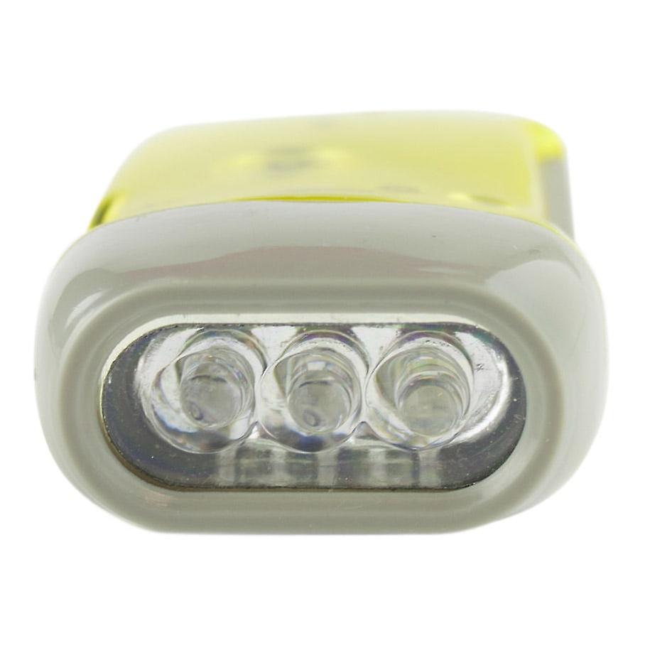 Hand-driven LED flashlight-Yellow