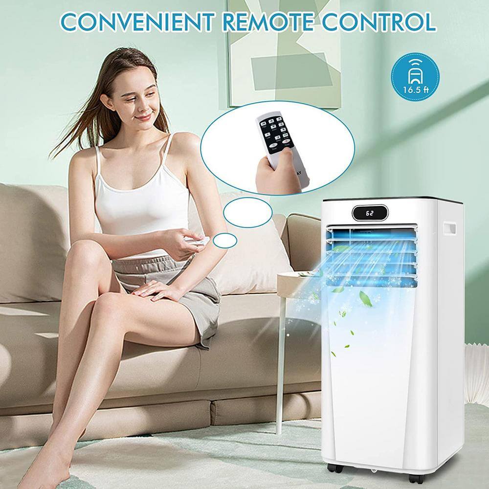 Gymax 10000 BTU 24H Timer Portable Air Conditioner 3-in-1 Air Cooler wFan  Dehumidifier Mode GYMHD0122