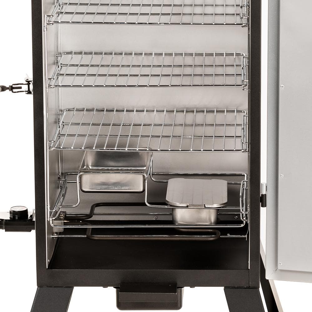 Masterbuilt 30 in. Analog Electric Smoker in Black with 3 Racks MB20070210