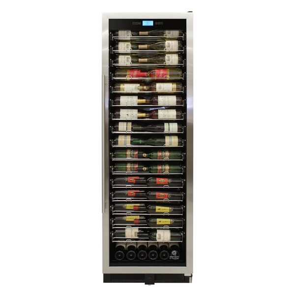 141-Bottle Single-Zone Backlit Panel Wine Cooler