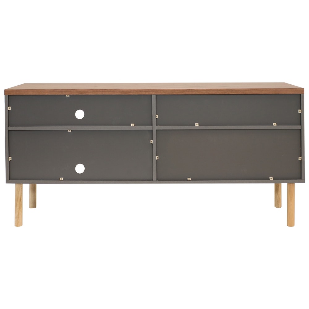 Sunnydaze Mid Century Modern TV Stand Media Console for 55\