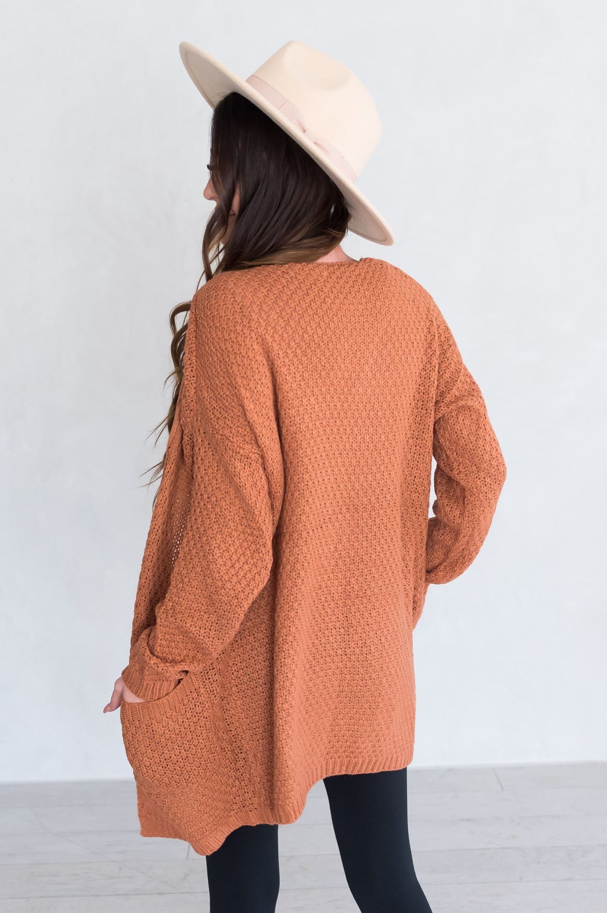 Warm & Cozy Modest Pocket Cardigan