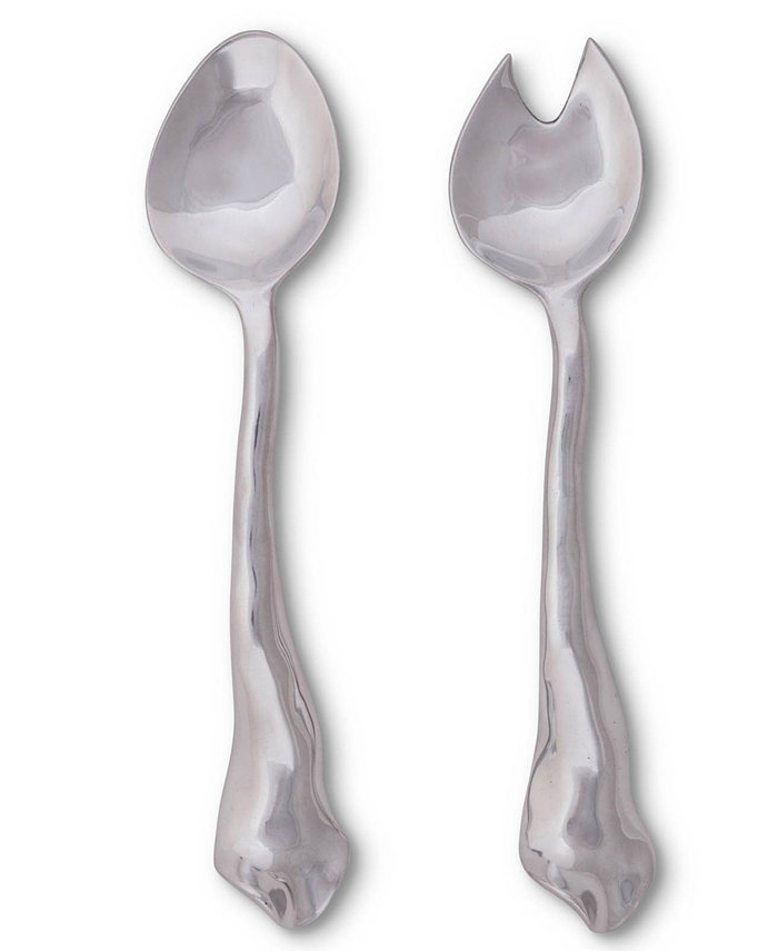 Arthur Court Modern Aluminum Salad Servers Carmel Collection