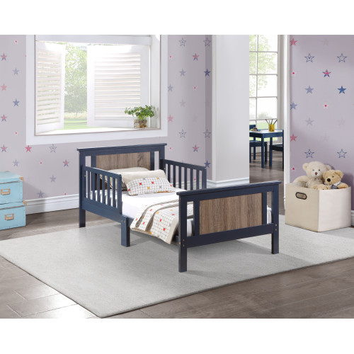 Connelly Reversible Panel Toddler Bed Midnight Blu...