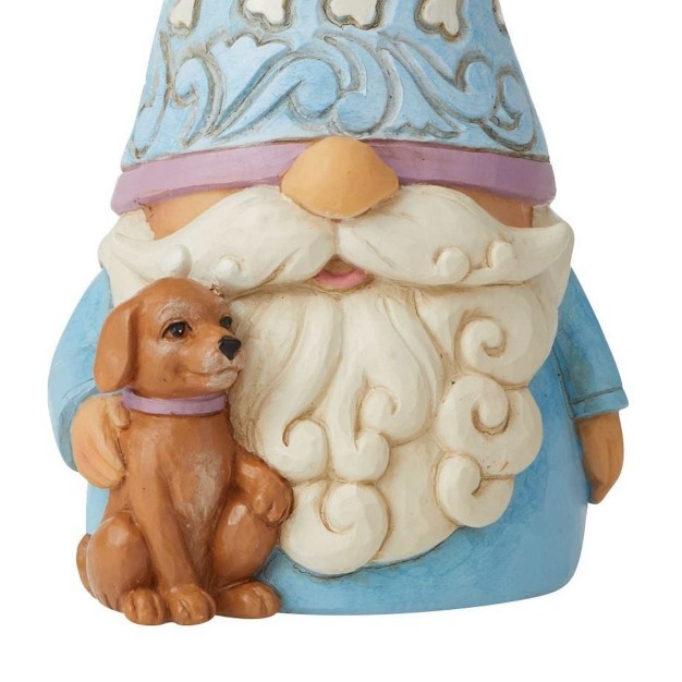 Jim Shore Gnome Better Friends One Figurine 5 5 Inches Puppy Dog Heartwood Creek 6010289 Resin Blue