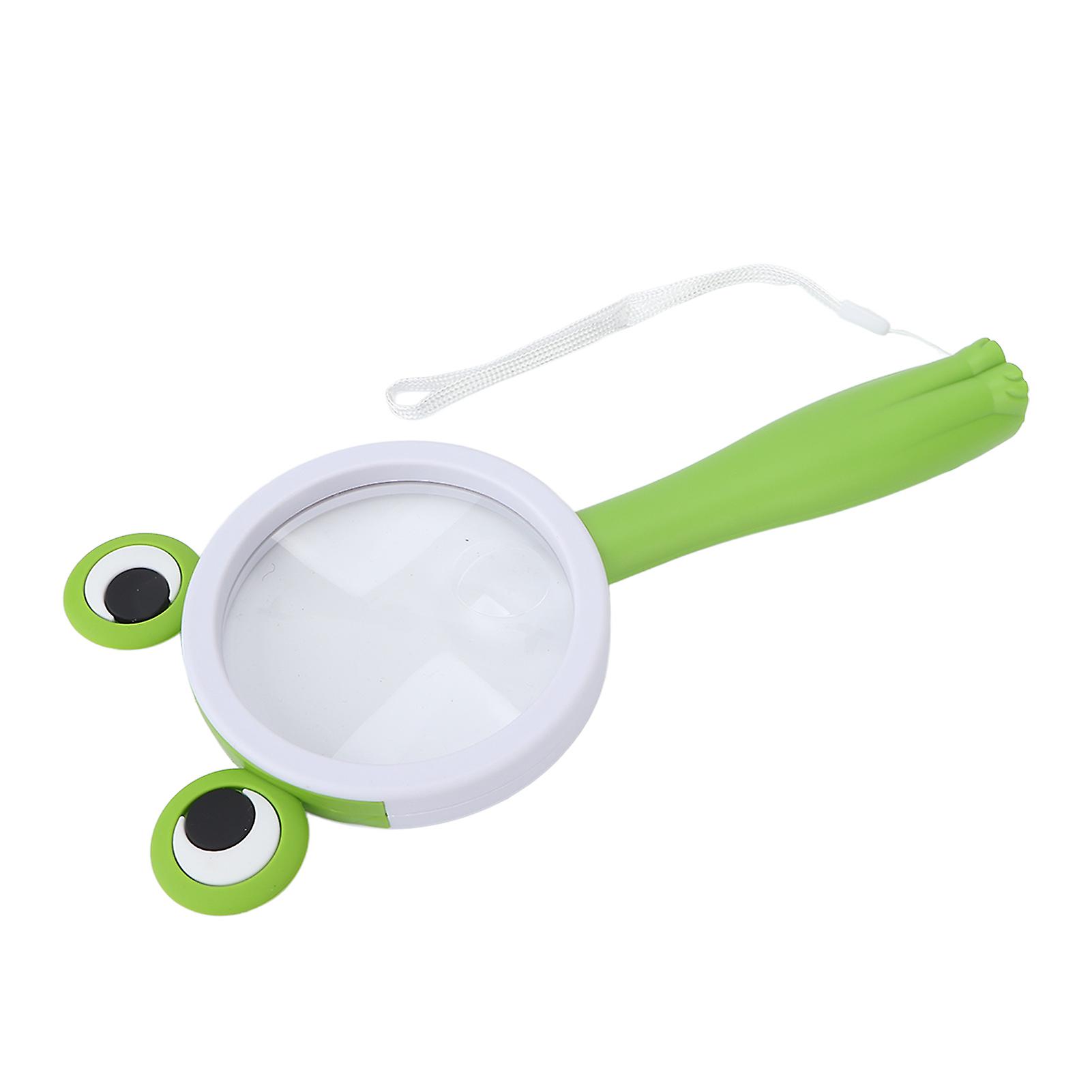 Handheld Magnifier Professional Magnifying Glass For Elder Reading Kids Science Experiment Toys Garden Maintenancefrog Style