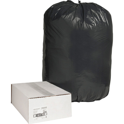 Nature Saver Black Lowdensity Recycled Can Liners  NAT00991