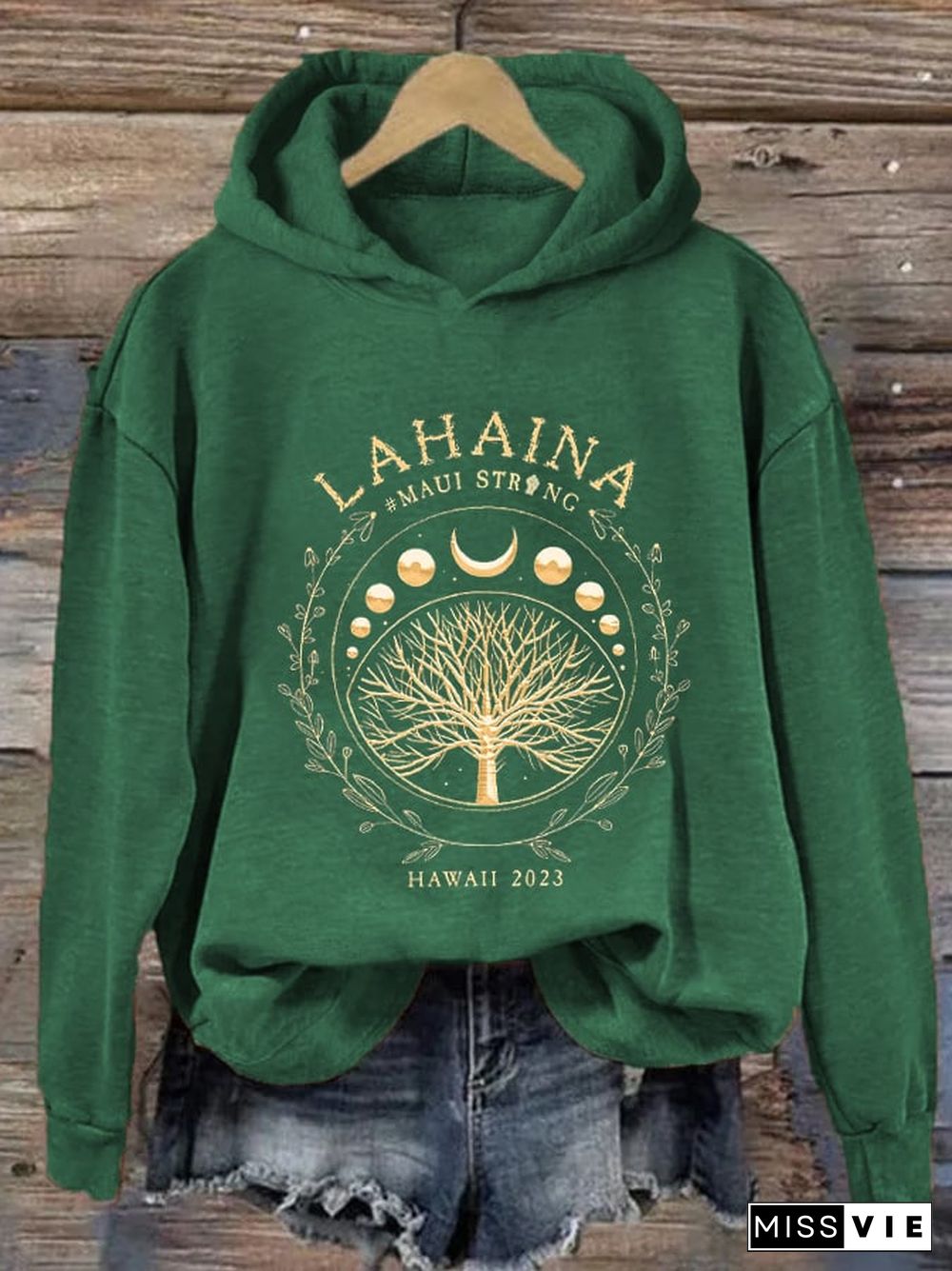 Women's Lahaina Maui Strong Print Hoodie