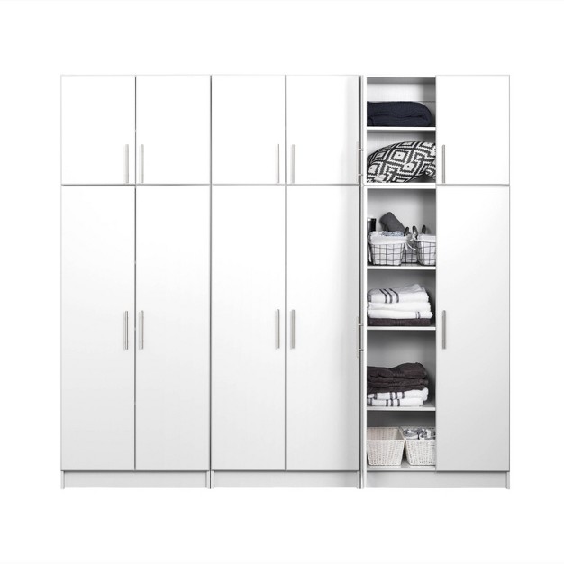 Elite With 6 Storage Cabinet Set White Prepac