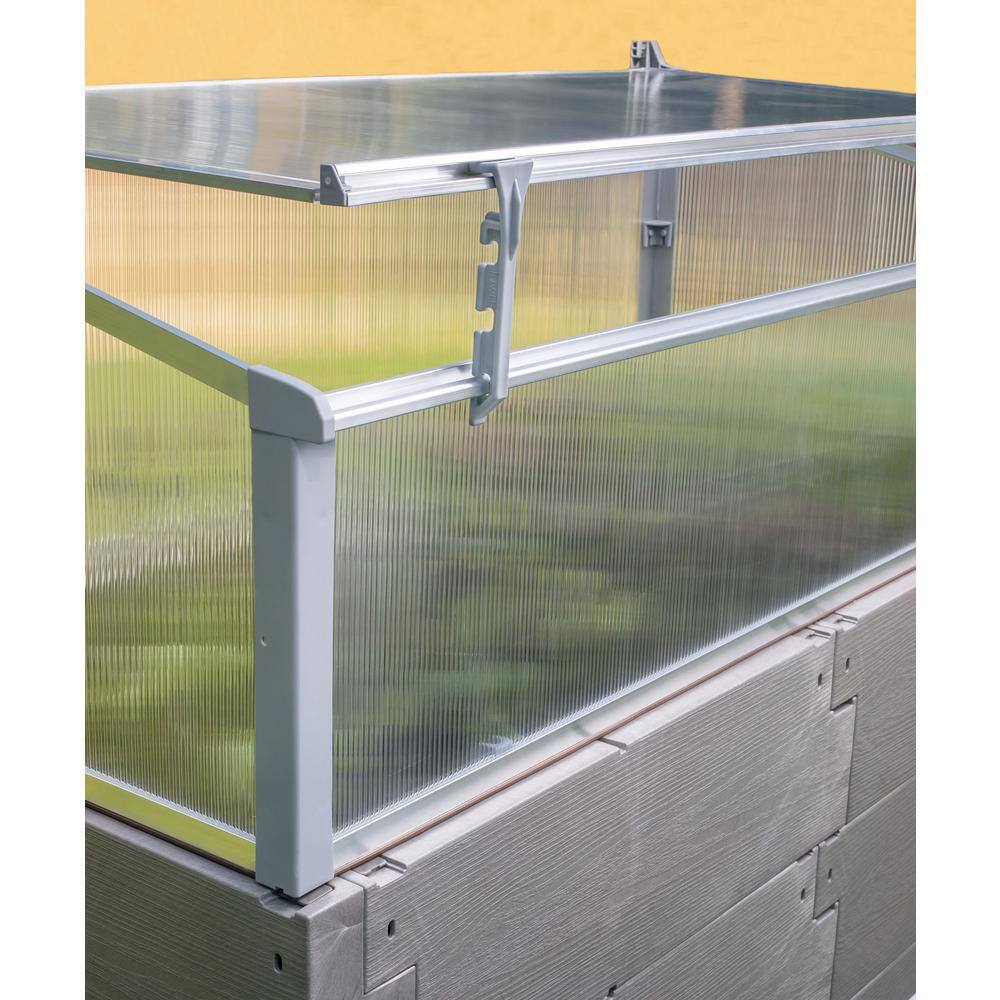 Exaco 51 in. W x 24 in. D x 39.75 in. H Timber Raised Bed with Cold Frame Timber