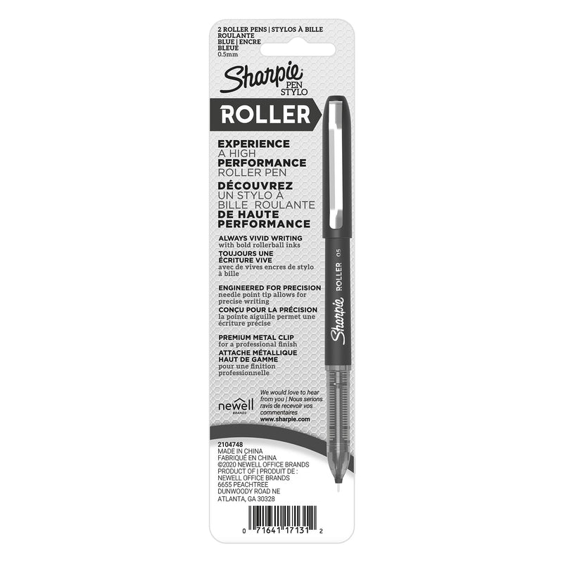 SHARPIE RLLR PEN BLU 2PK