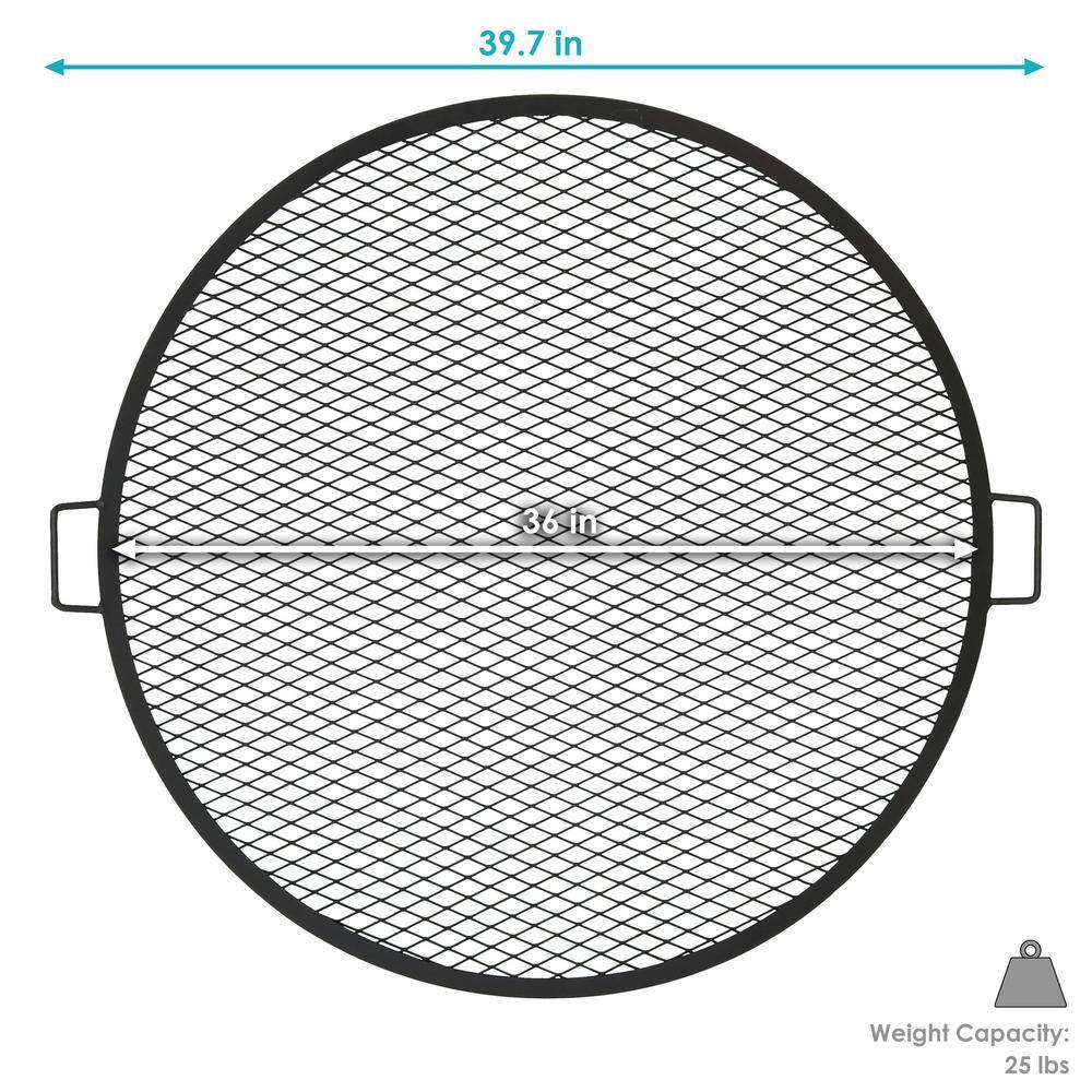 Sunnydaze Decor 36 in. X-Marks Fire Pit Cooking Grill Grate SM-M36-INV