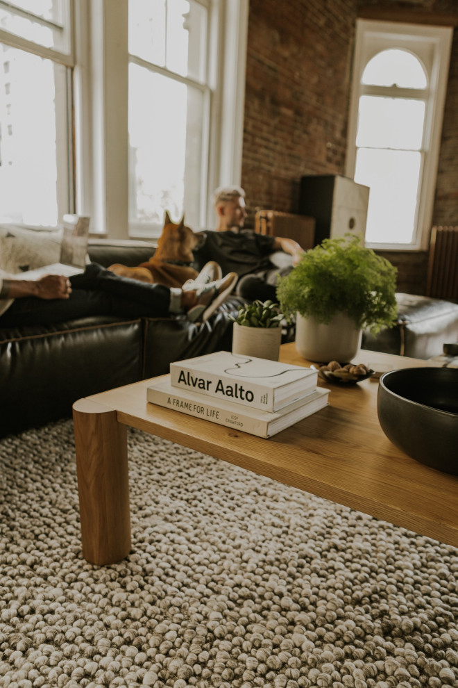 Post Coffee Table   Transitional   Coffee Tables   by HedgeApple  Houzz