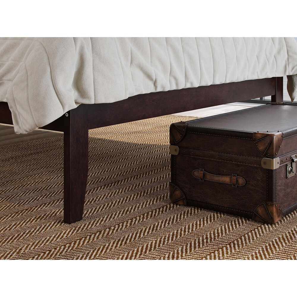 Warren Solid Wood Platform Bed with Attachable USB Charger