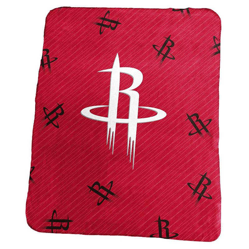 Houston Rockets 50 x 60 Repeating Logo Classic Plush Throw Blanket