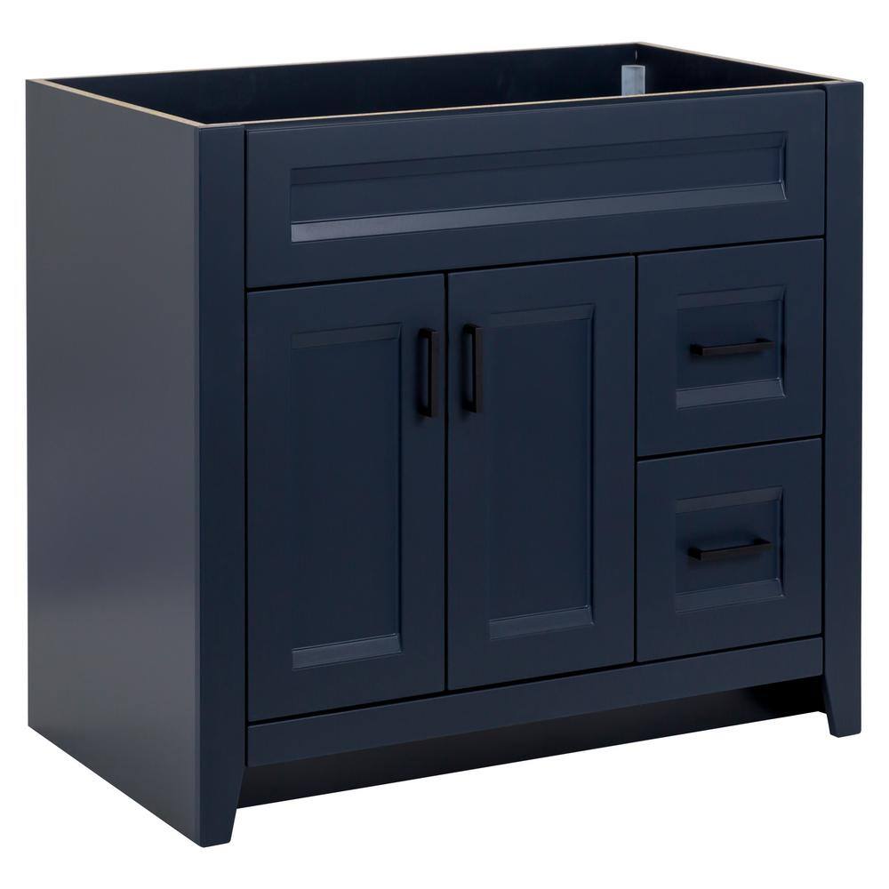 Home Decorators Collection Ridge 36 in. W x 21.6 in. D x 34 in. H Bath Vanity Cabinet without Top in Deep Blue RG36-DB