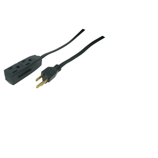 Woods 8 x27 Grounded Extension Cord Black