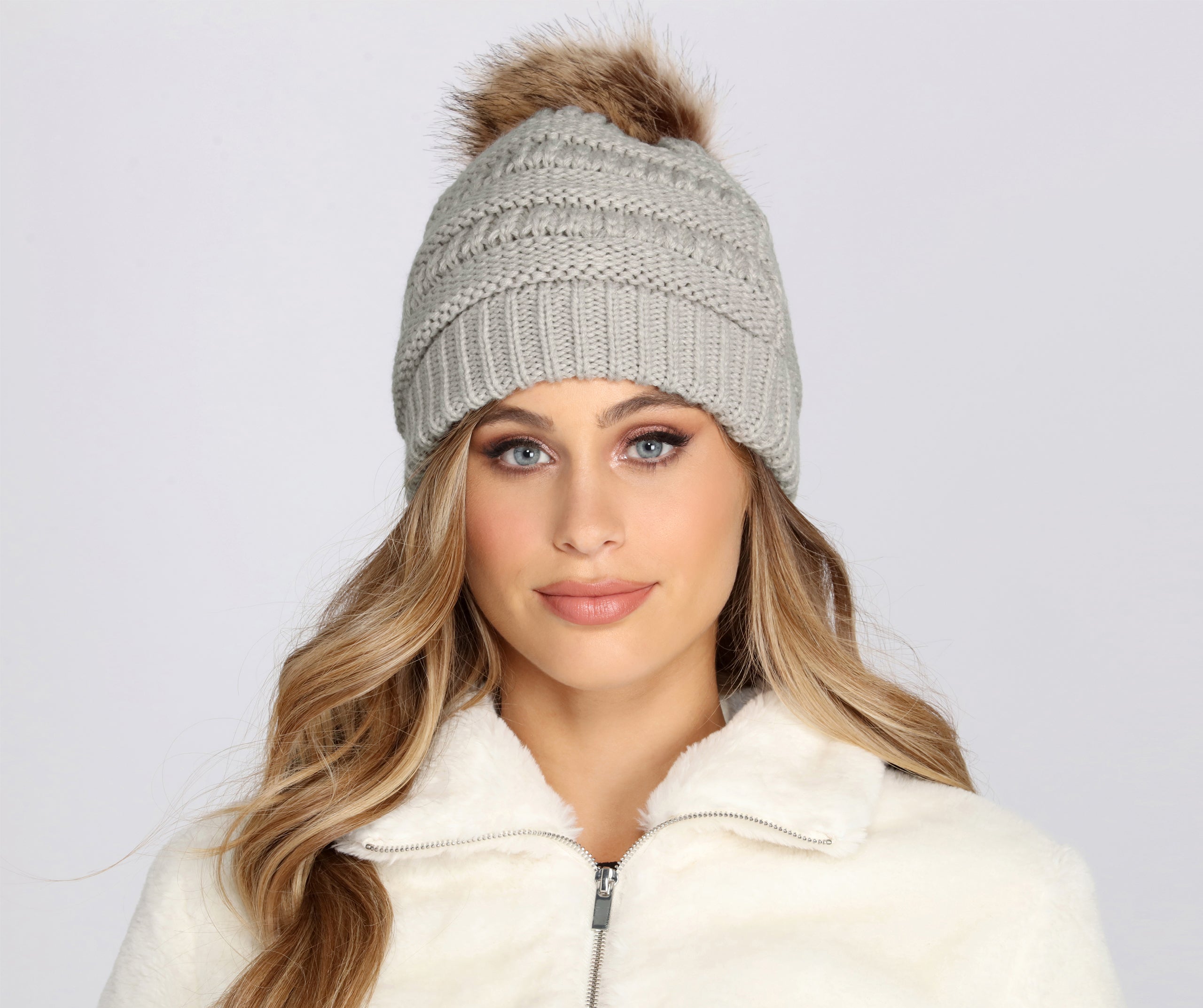 Cozy Cutie Pom Pom Beanie