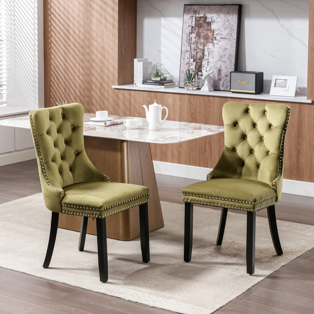 Button Tufted Barstools Sets Green Bar Stools Reading Stools Chair