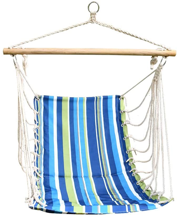 Colorful Indoor Outdoor Hanging rope hammock chair swing seat Multi-color,stand is not include