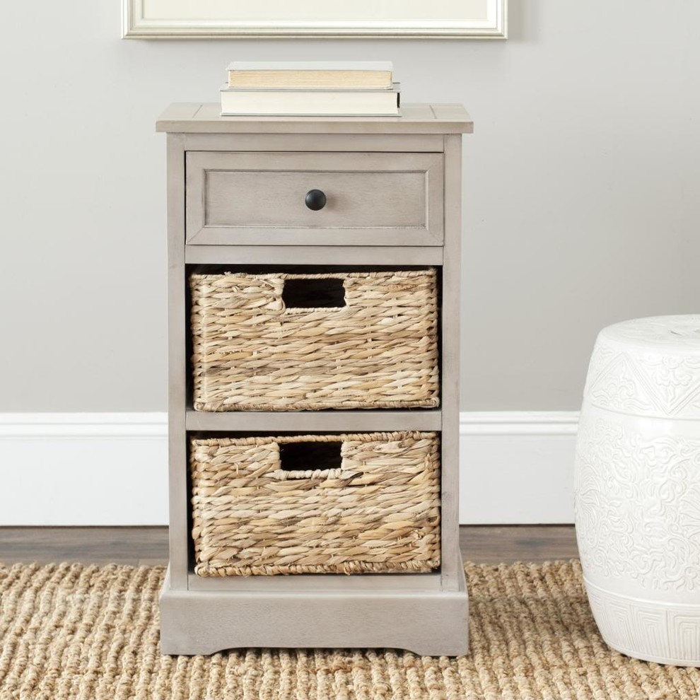 Safavieh Carrie Side Storage Side Table   Tropical   Side Tables And End Tables   by Safavieh  Houzz