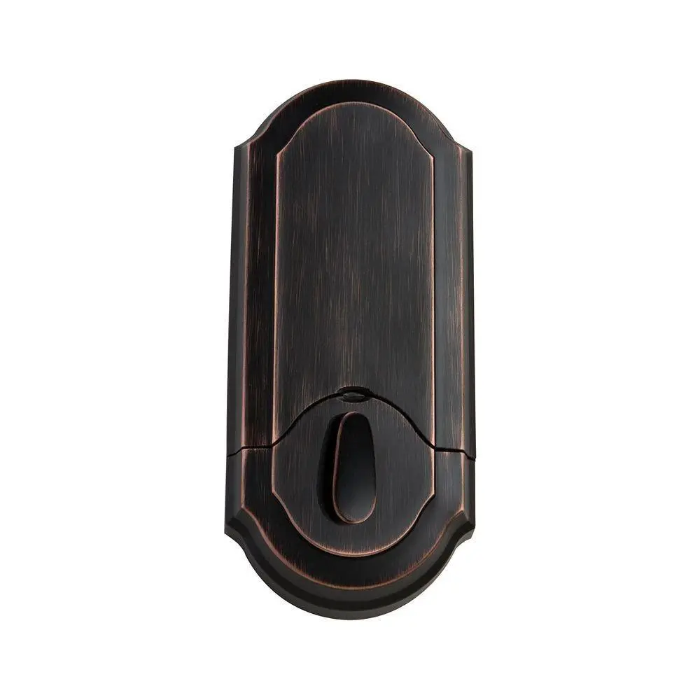 Kwikset SmartCode 909 Venetian Bronze Single Cylinder Keypad Electronic Deadbolt Featuring SmartKey Security 909 11P SMT CP SCR