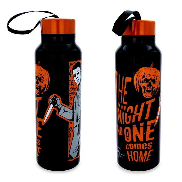 Silver Buffalo Halloween Ii Michael Myers Stainless Steel Water Bottle Holds 27 Ounces