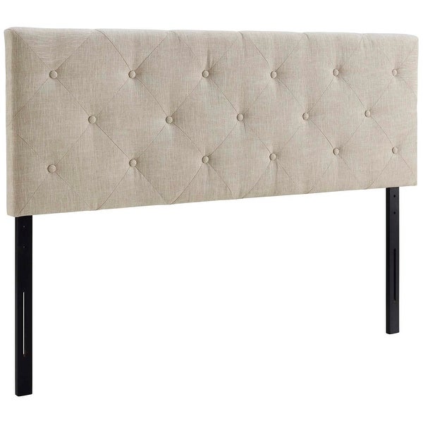 Terisa Queen Upholstered Fabric Headboard - - 19427959