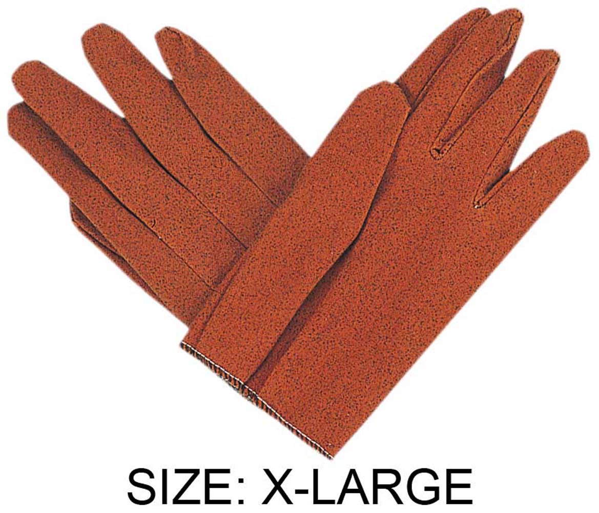 Russet Color Vinyl Impregnated Garden Gloves - Extra Large - GLD-69550