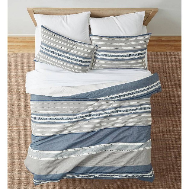 Blue Loom 3pc Leo Comforter Set Denim