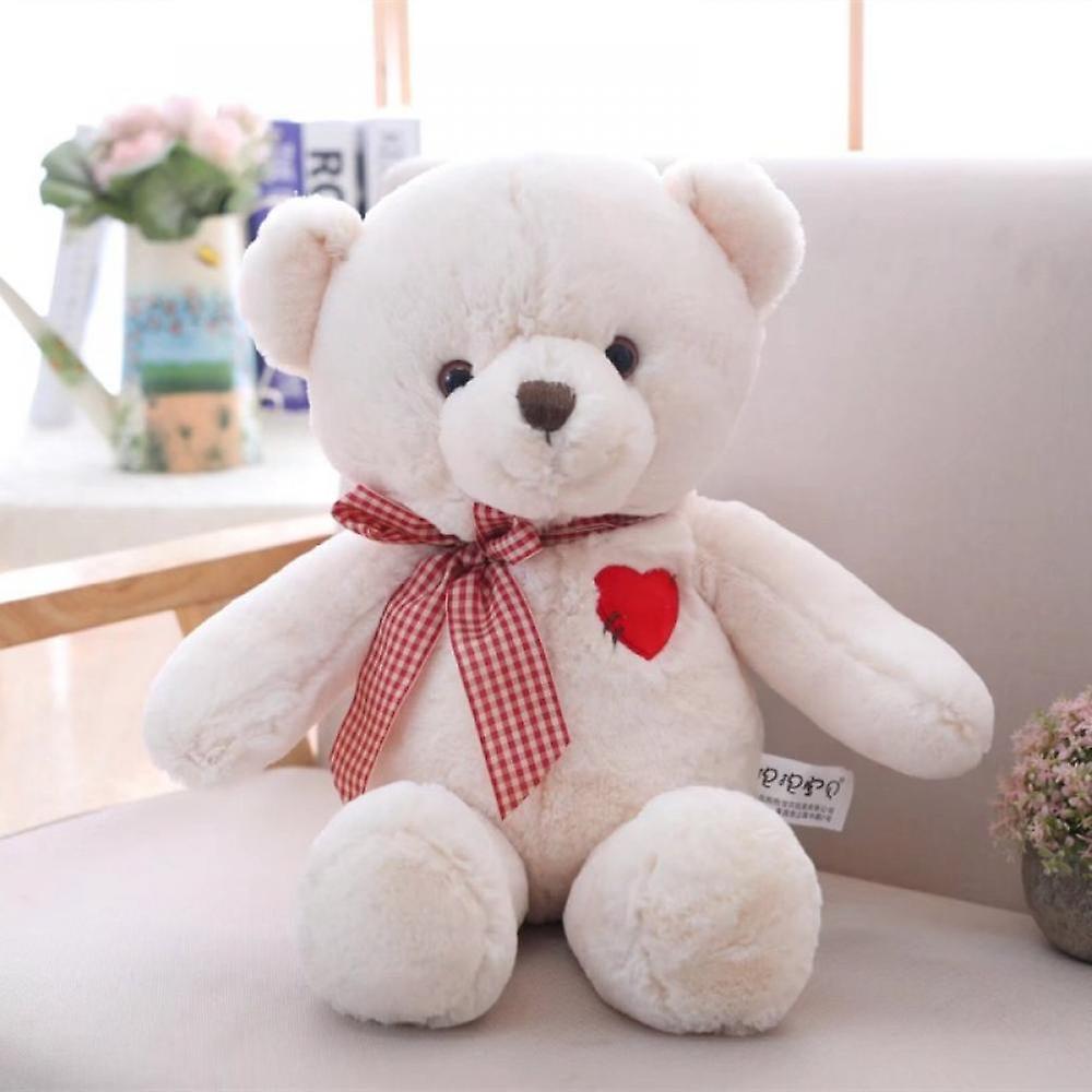 Small Teddy Bear Cute Teddy Bear Stuffed Animals， Teddy Bear Plush Toy For Girls Girlfriend， Teddy Bear Doll Gifts(white， 35cm/13.7inch)