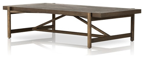 Vincente Coffee Table Sienna Brown Pine   Transitional   Coffee Tables   by Rustic Home Furniture Deco  Houzz