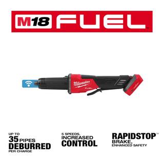 MW M18 FUEL 18V Lithium-Ion Brushless Cordless 2-3 in. Variable Speed Die Grinder Paddle Switch wOne-Key (Tool-Only) 2984-20