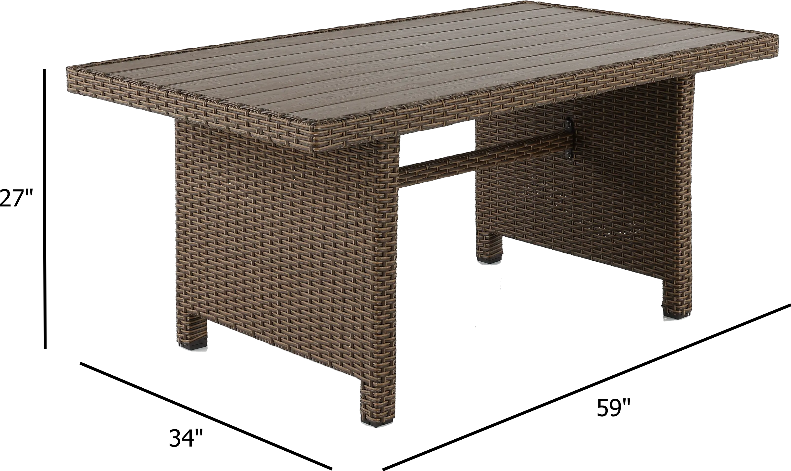 Arcadia Wicker Patio Table