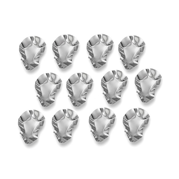 12pk Stainless Steel Oyster Shells Outset