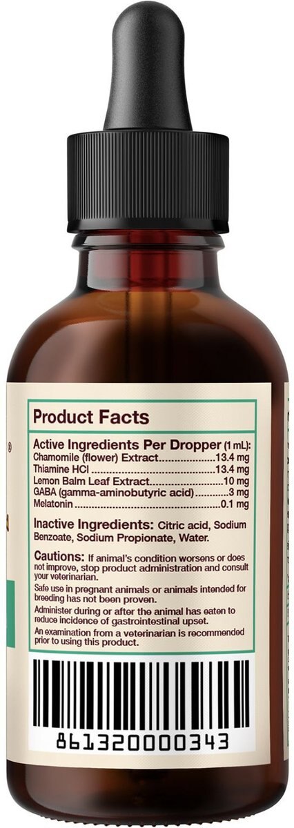 Hemp Well Calm Dog Oil Anxiety Relief Liquid Dog Supplement， 2-oz bottle