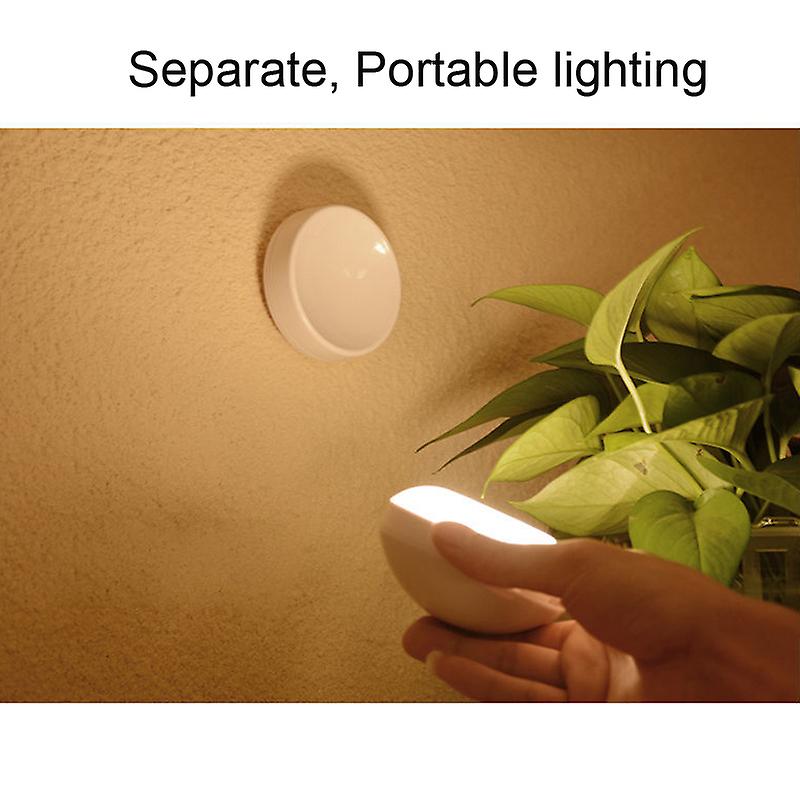 Led Usb Charging Motion Sensor Night Light Round Energy-saving Led Lamp Bedroom Sound/light Control Corridor Home Bathroom