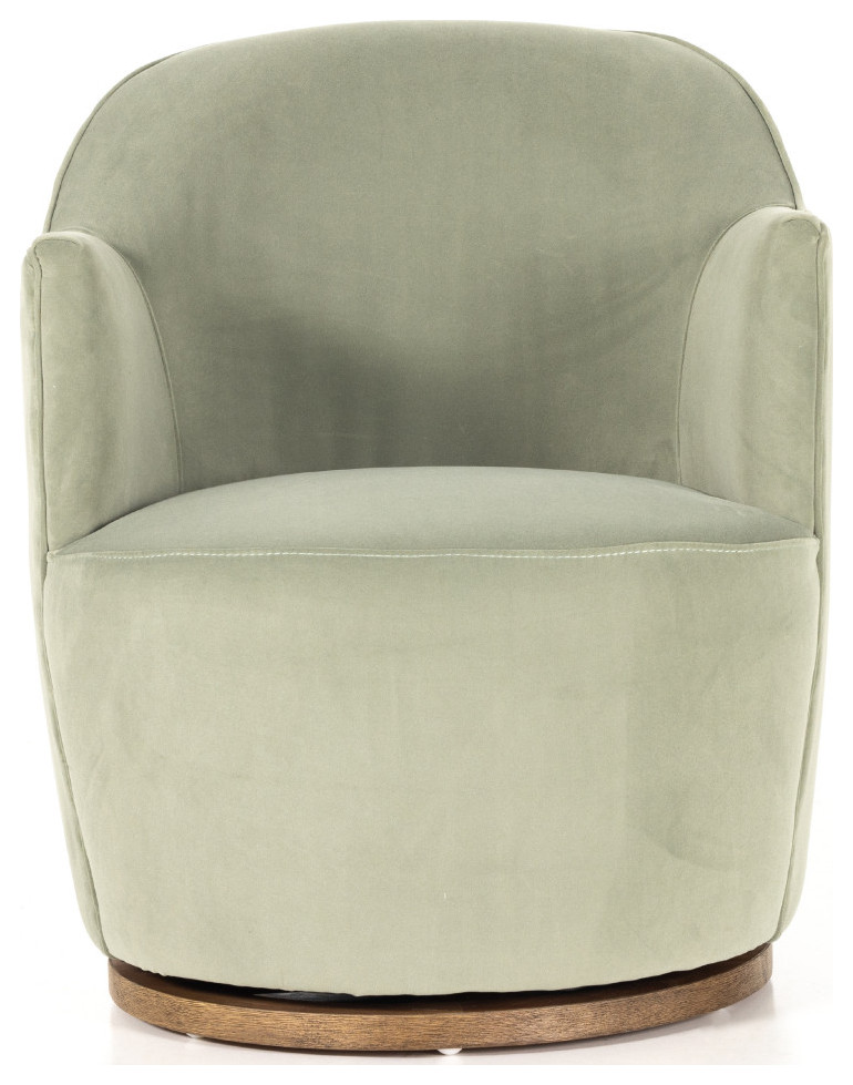 Adonis Swivel Chair Thames Slate   Modern   Armchairs And Accent Chairs   by Virgil Stanis Design  Houzz