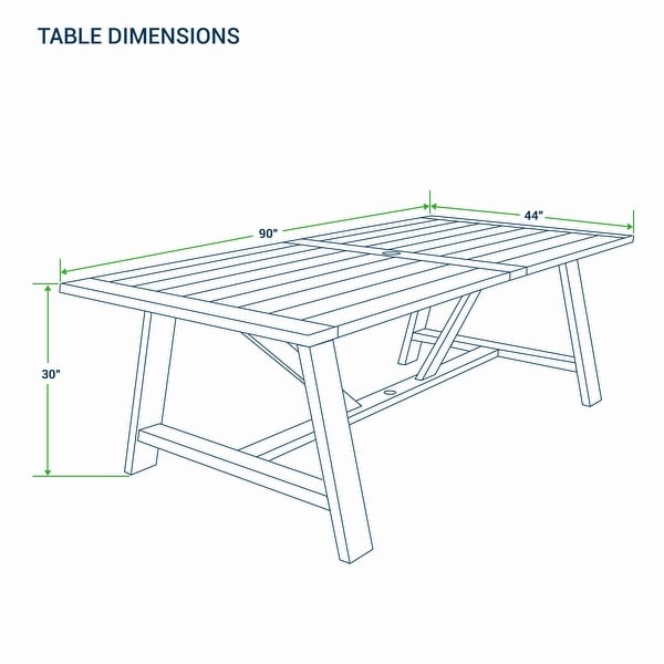 Cambridge Casual Sydney 7Piece Teak Outdoor Dining Set with Large Table