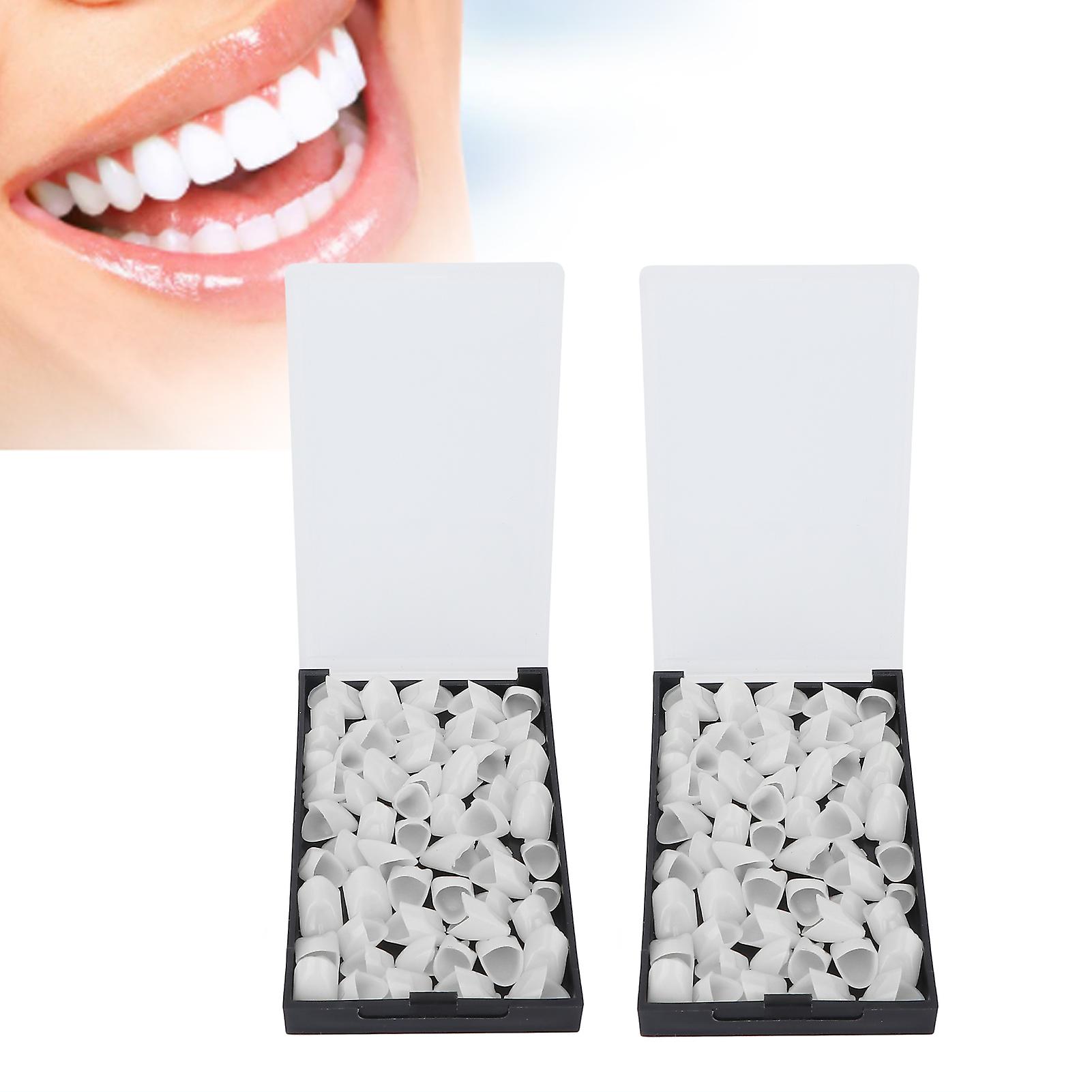 120pcs Safe Dental Temporary Crown Front Teeth Fake Teeth Veneers Tooth Replacement Kit