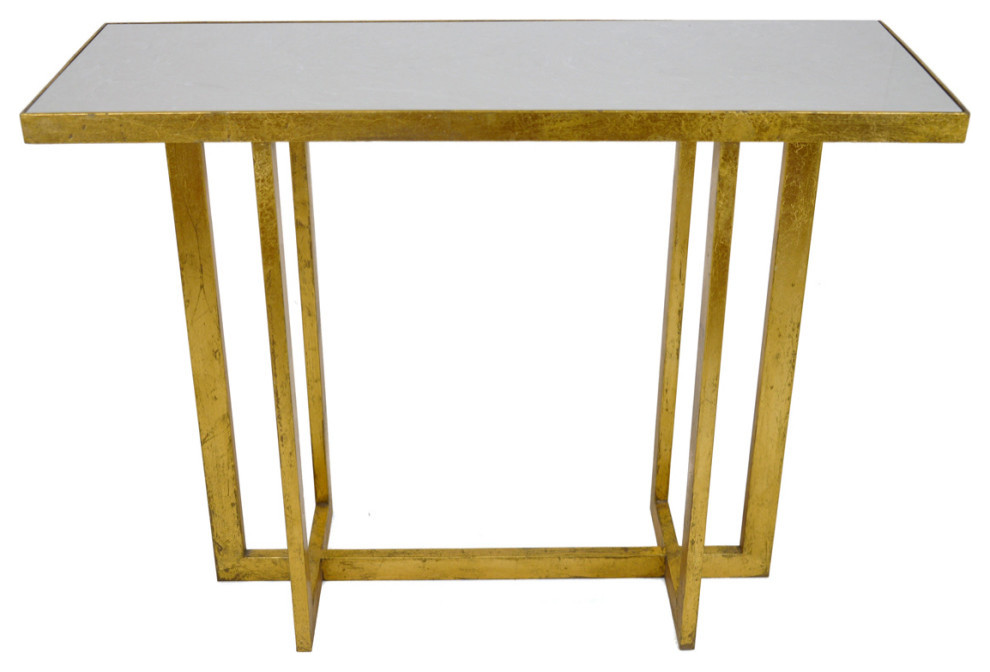 Sashlyn Silver Console Table   Contemporary   Console Tables   by Virgil Stanis Design  Houzz