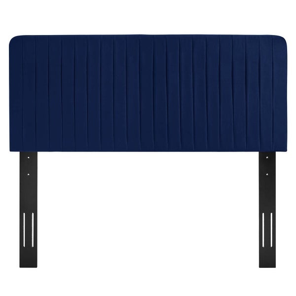 Milenna Channel Tufted Performance Velvet Twin Headboard - - 34422246