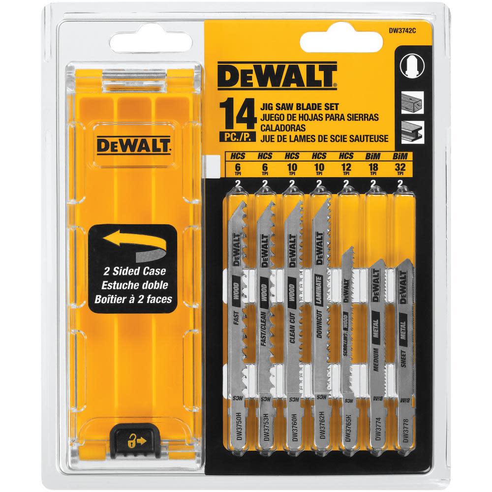 DEWALT 14-PC T-shank Jig Saw Blade Set DW3742C from DEWALT