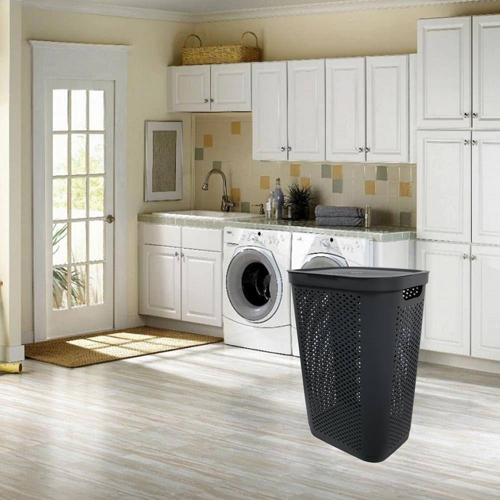 Modern Homes 60 L Laundry Hamper Grey 67535