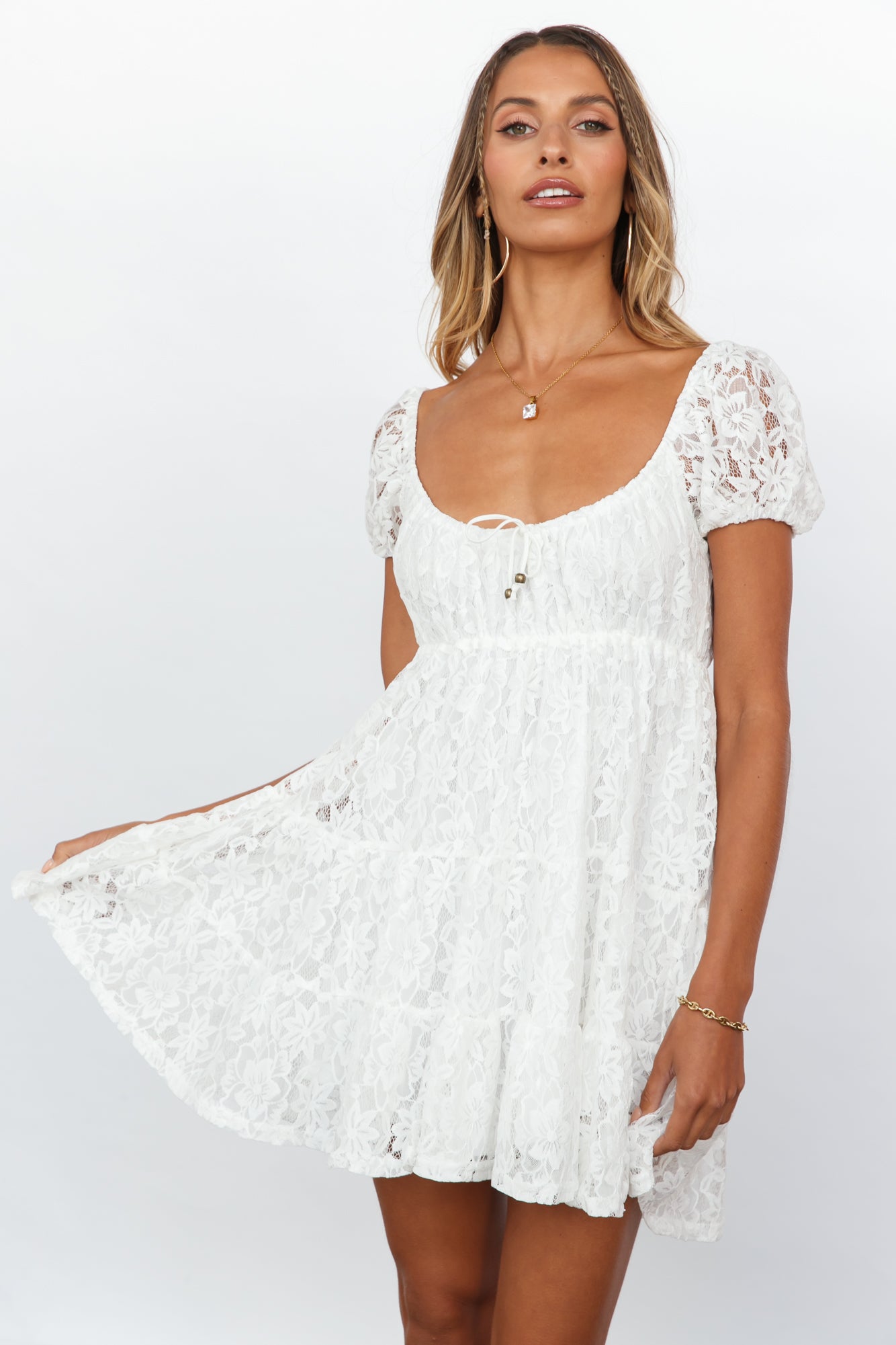 Dancing In The Rain Dress White