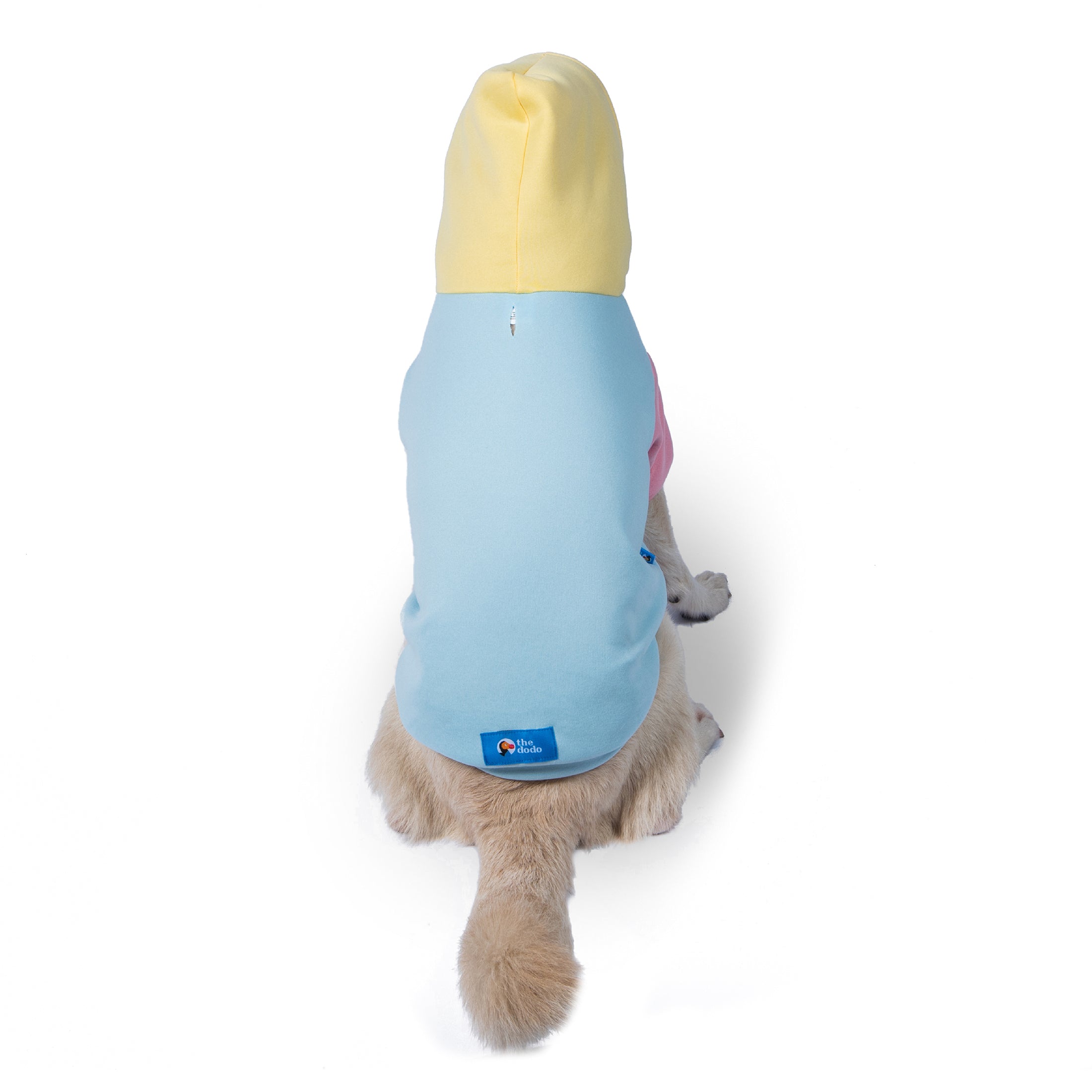 The Dodo Pastel Colorblock Dog Hoodie - Medium