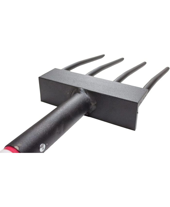 Bully Tools Spading Fork with Fiberglass， D-Grip Handle