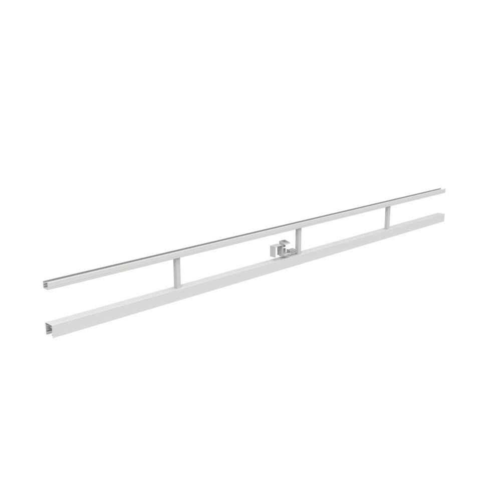 Barrette Outdoor Living VersaRail Aluminum 8 ft. White Triple Rail Topper 73050441